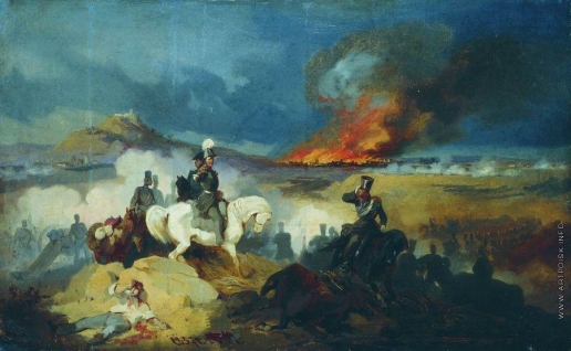 Виллевальде Б. П. Атака лейб-гусар под Варшавой в 1831 году