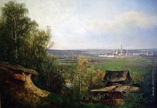 Ясновский Ф. И. Вид на Новодевичий монастырь