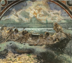 Врубель М. А. Хождение по водам. Эскиз стенной росписи