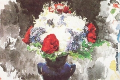 Врубель М. А. Цветы в синей вазе